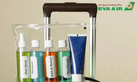 Quy định chất lỏng EVA Air: Hành lý xách tay và Ký gửi